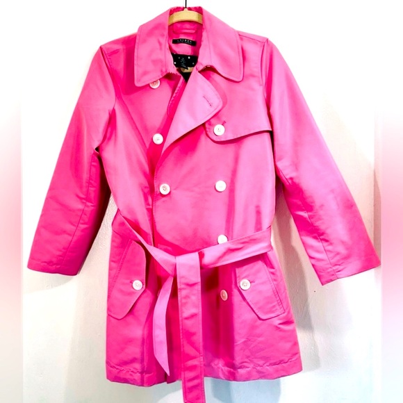 Lauren Ralph Lauren Jackets & Blazers - Ralph Lauren -lipstick Pink double breasted med. length trench coat.Size M